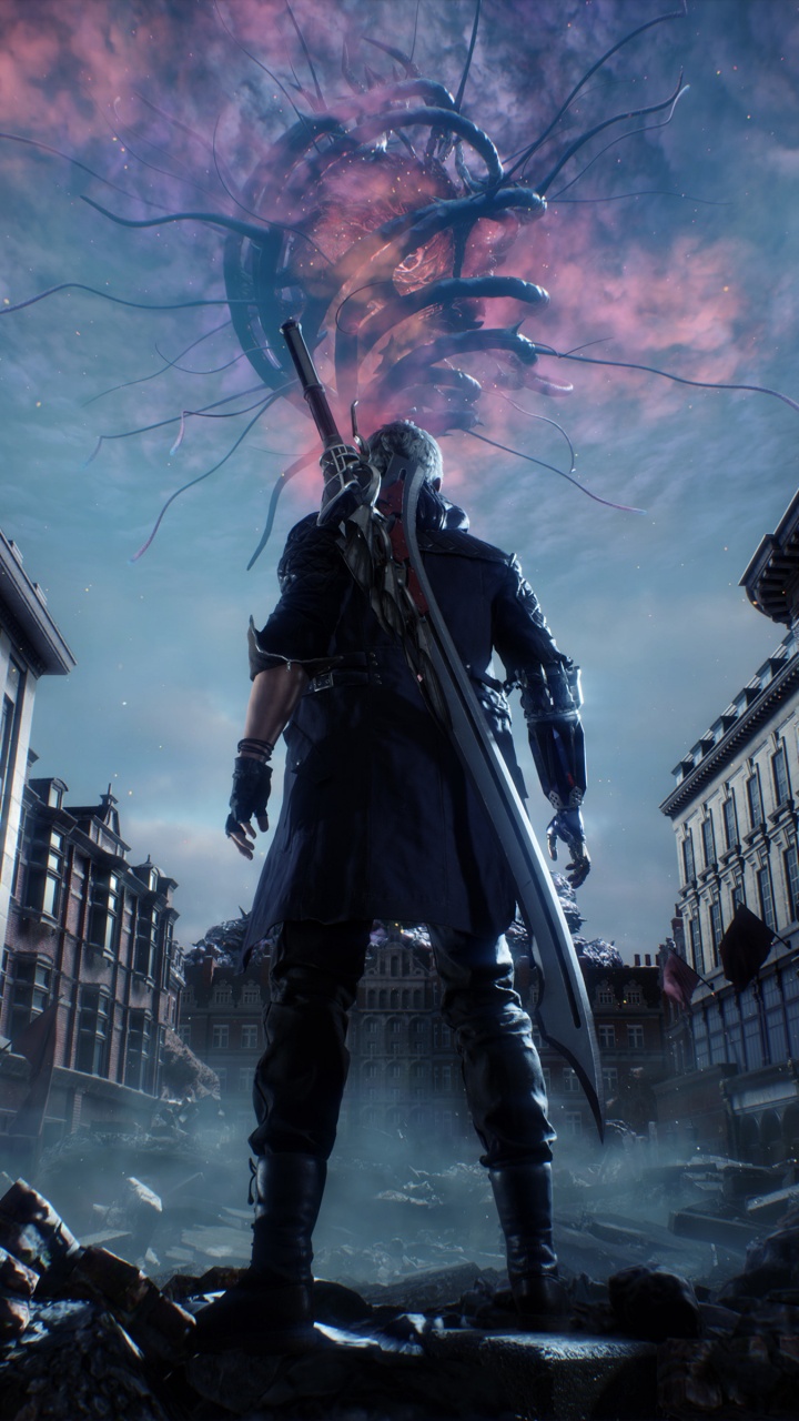 Devil May Cry 5, Nero, Dante, Devil May Cry, Capcom. Wallpaper in 720x1280 Resolution