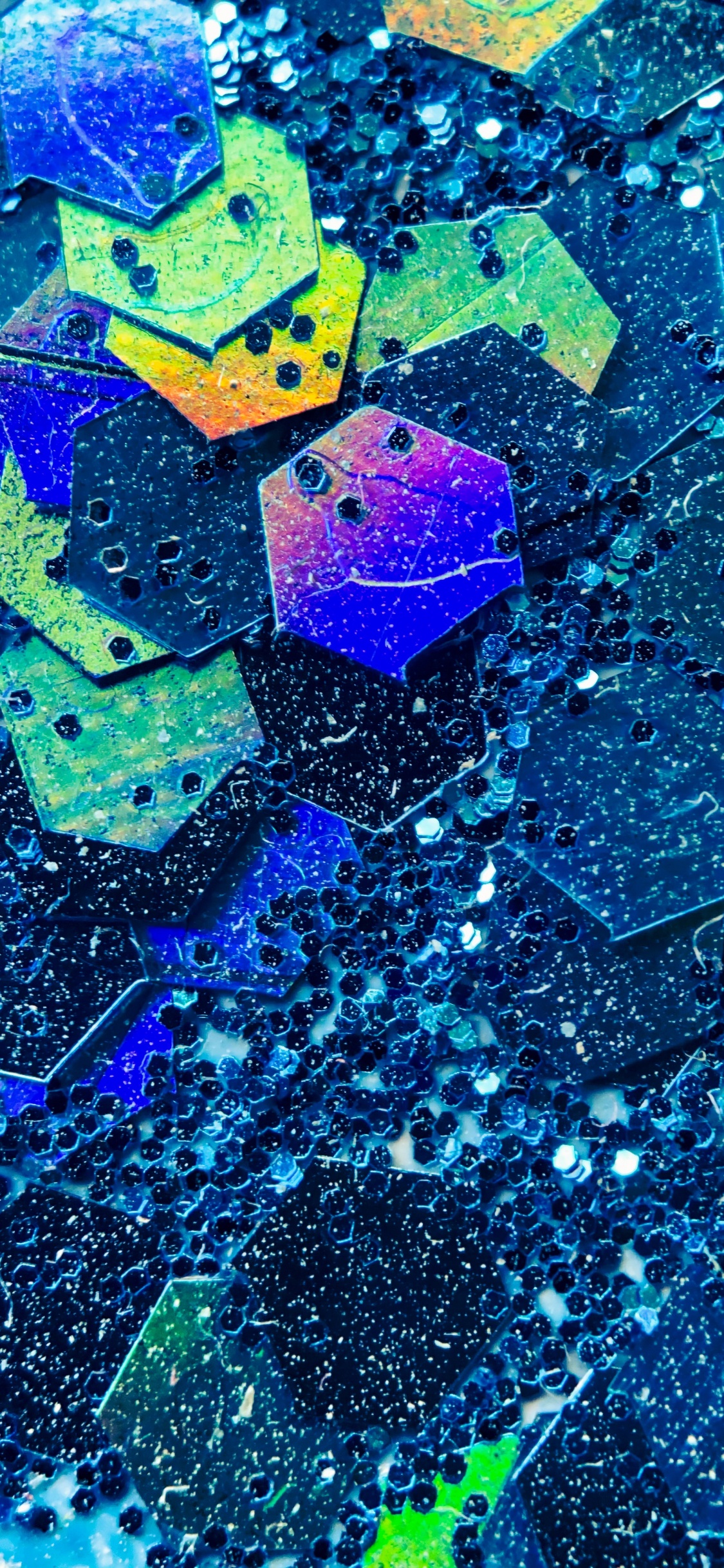 Hexágono, Azul, Azure, Morado, Líquido. Wallpaper in 1125x2436 Resolution