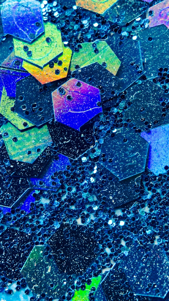 Sechseck, Blau, Azure, Purpur, Flüssigkeit. Wallpaper in 720x1280 Resolution