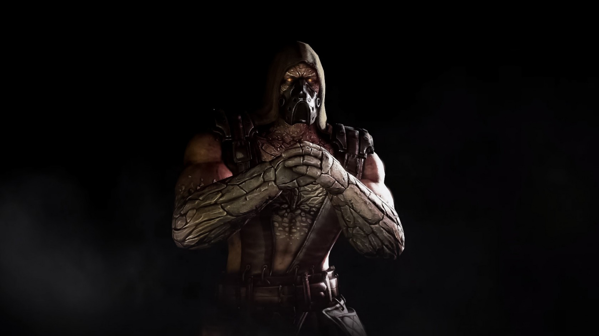 Mortal Kombat x, Scorpion, Tremor, Black, Darkness. Wallpaper in 1920x1080 Resolution