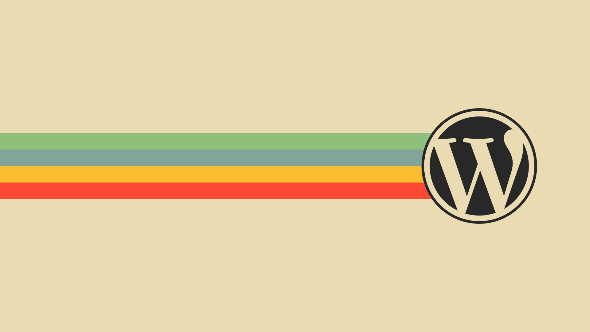WordPress, Logotipo, Signo, Letrero, Simbolo. Wallpaper in 1920x1080 Resolution