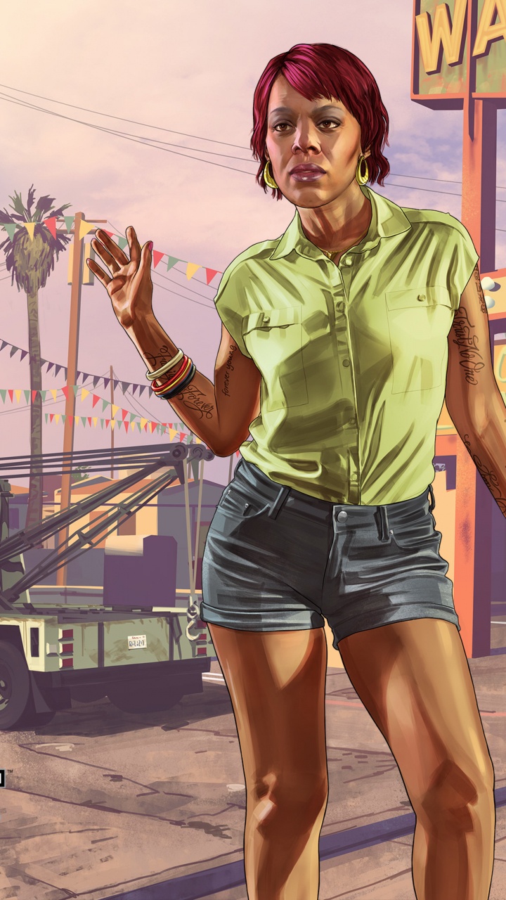 Grand Theft Auto v, Franklin Clinton, Rockstar Games, Diversión, Músculos. Wallpaper in 720x1280 Resolution