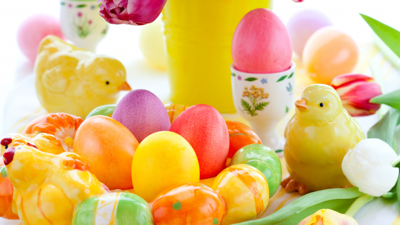 Easter Egg, Food, Easter, Sweetness, Confectionery. Wallpaper in 1280x720 Resolution