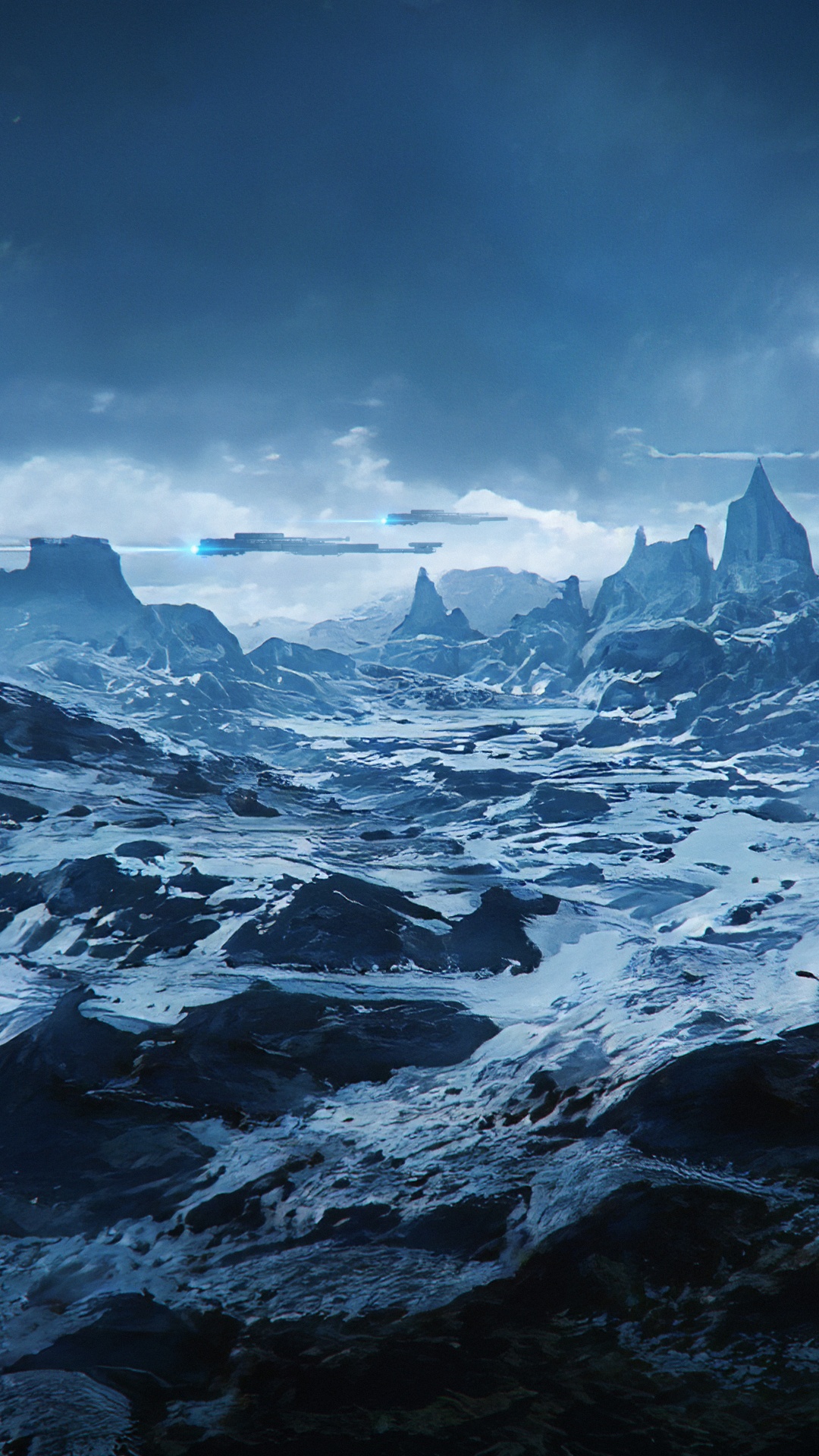 北冰洋, 气氛, 自然景观, 斜坡, 冰帽 壁纸 1080x1920 允许