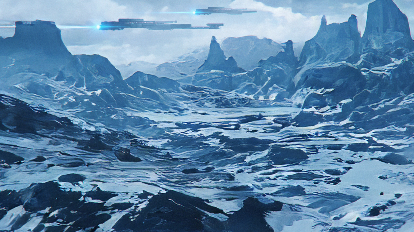 北冰洋, 气氛, 自然景观, 斜坡, 冰帽 壁纸 1366x768 允许