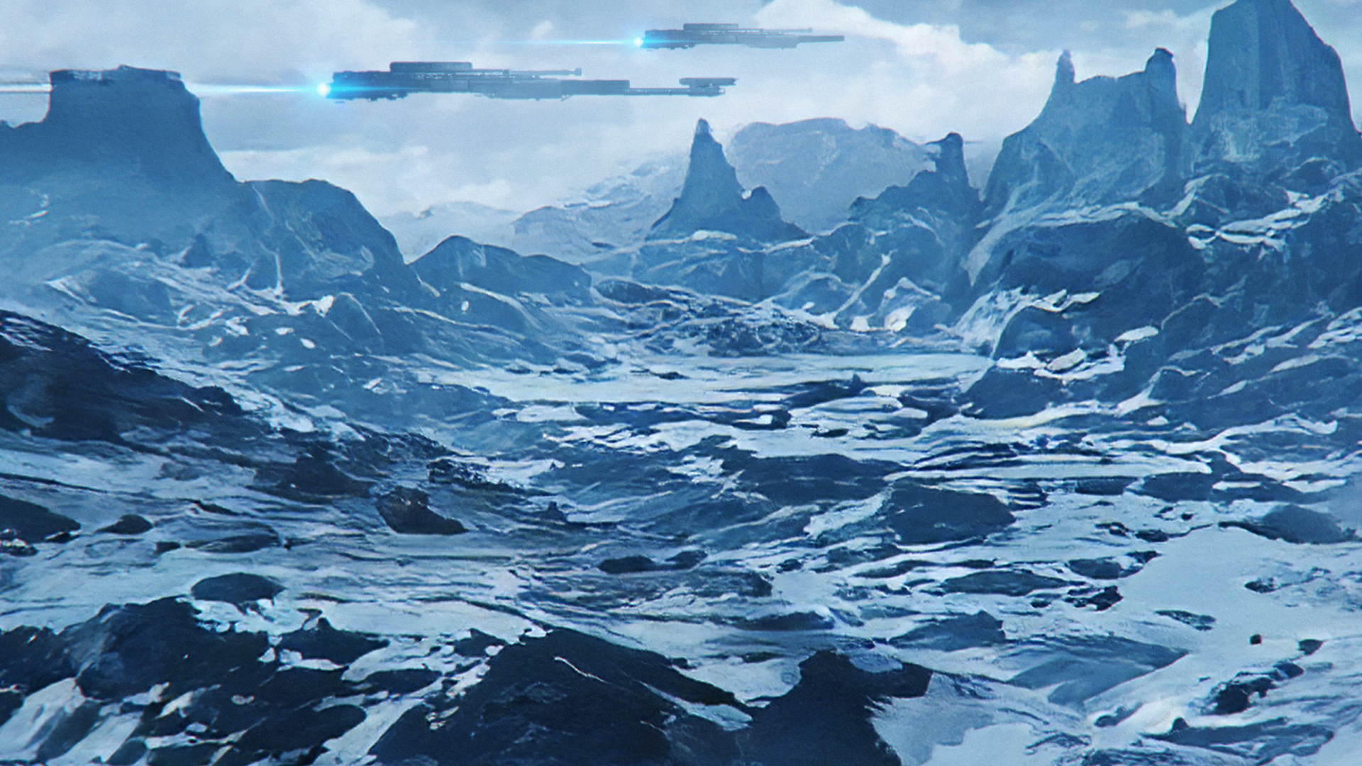 北冰洋, 气氛, 自然景观, 斜坡, 冰帽 壁纸 1920x1080 允许