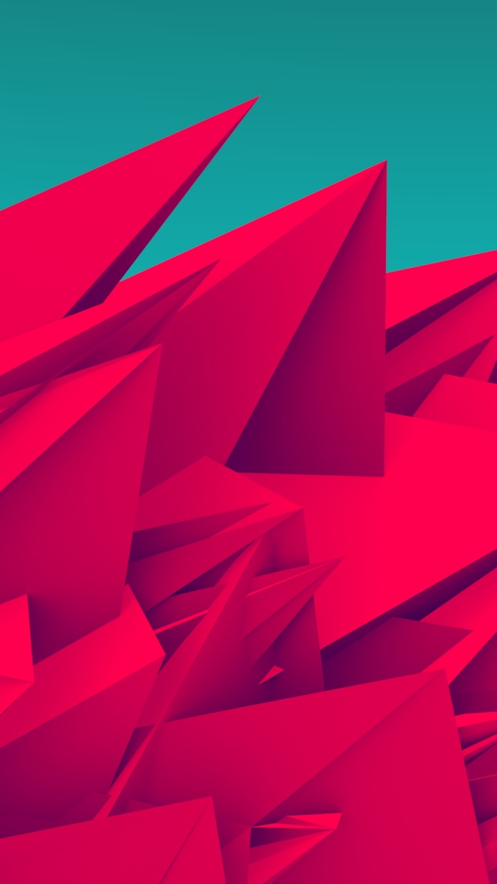 Arte Rojo 3 d de un Edificio. Wallpaper in 720x1280 Resolution