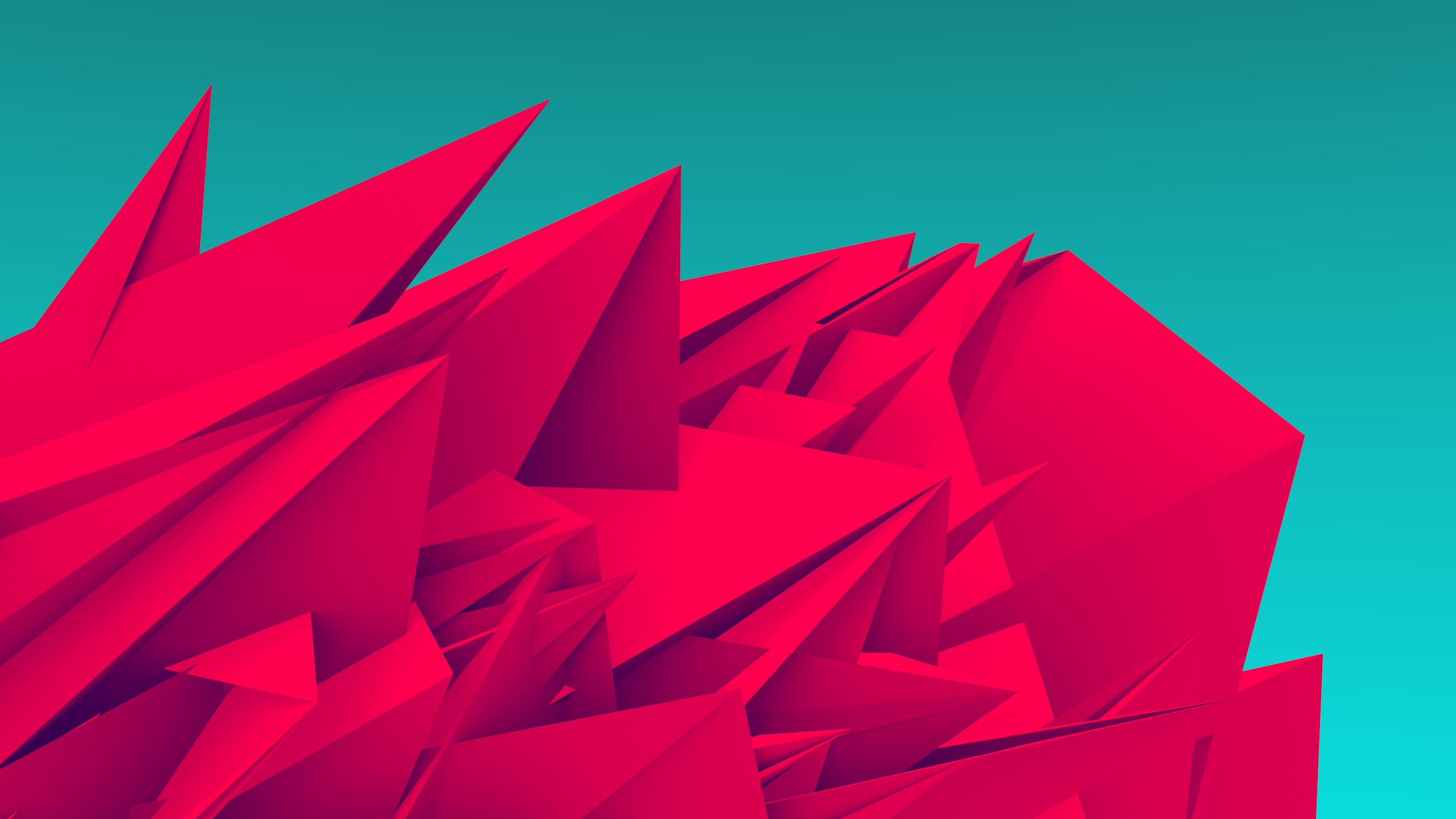 红色的, 三角形, 它, Air, 对称 壁纸 2560x1440 允许