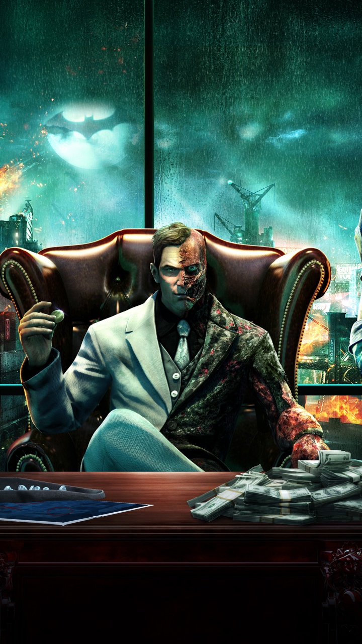 Catwoman, Batman Arkham Knight, Riddler, Batman, pc Game. Wallpaper in 720x1280 Resolution