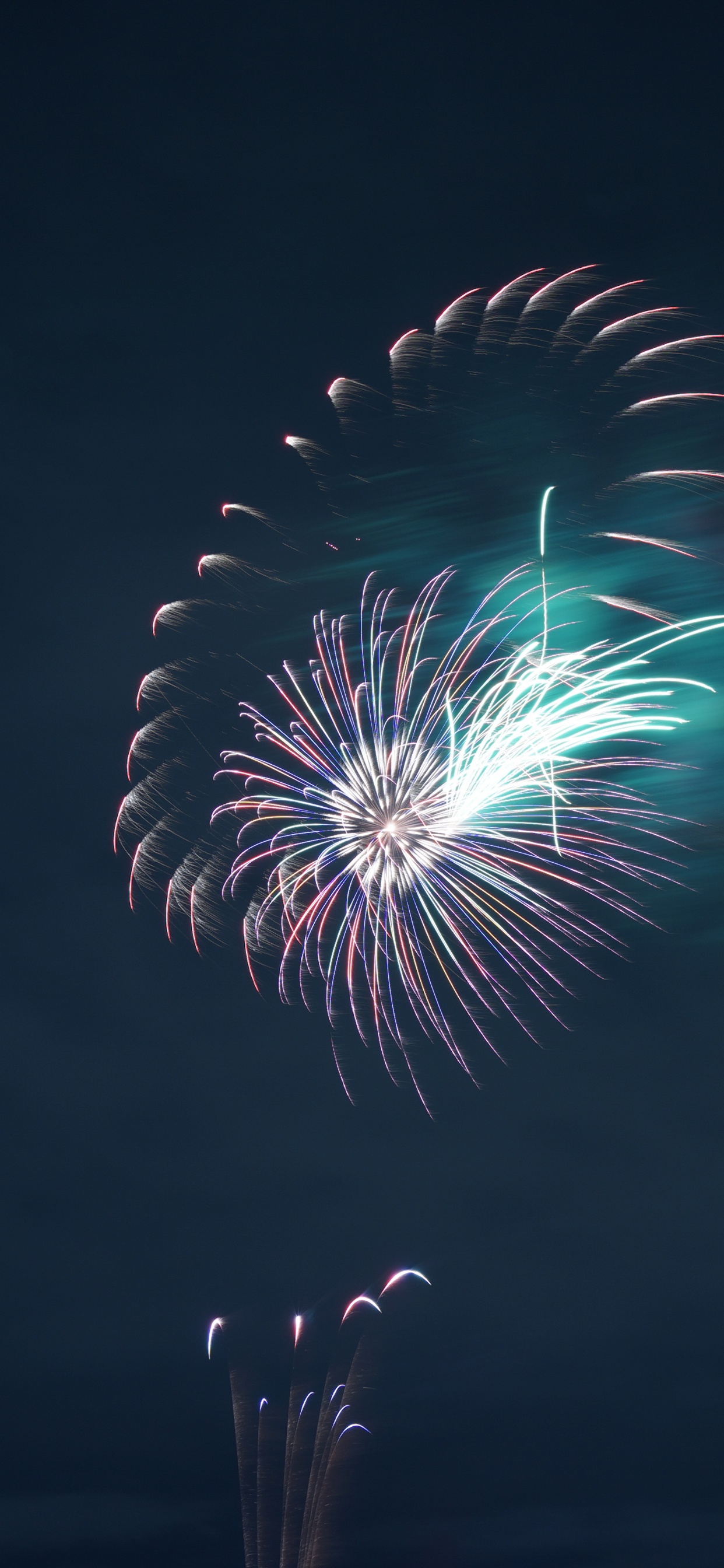 Fireworks, New Years Day, Night, Midnight, Event. Wallpaper in 1242x2688 Resolution