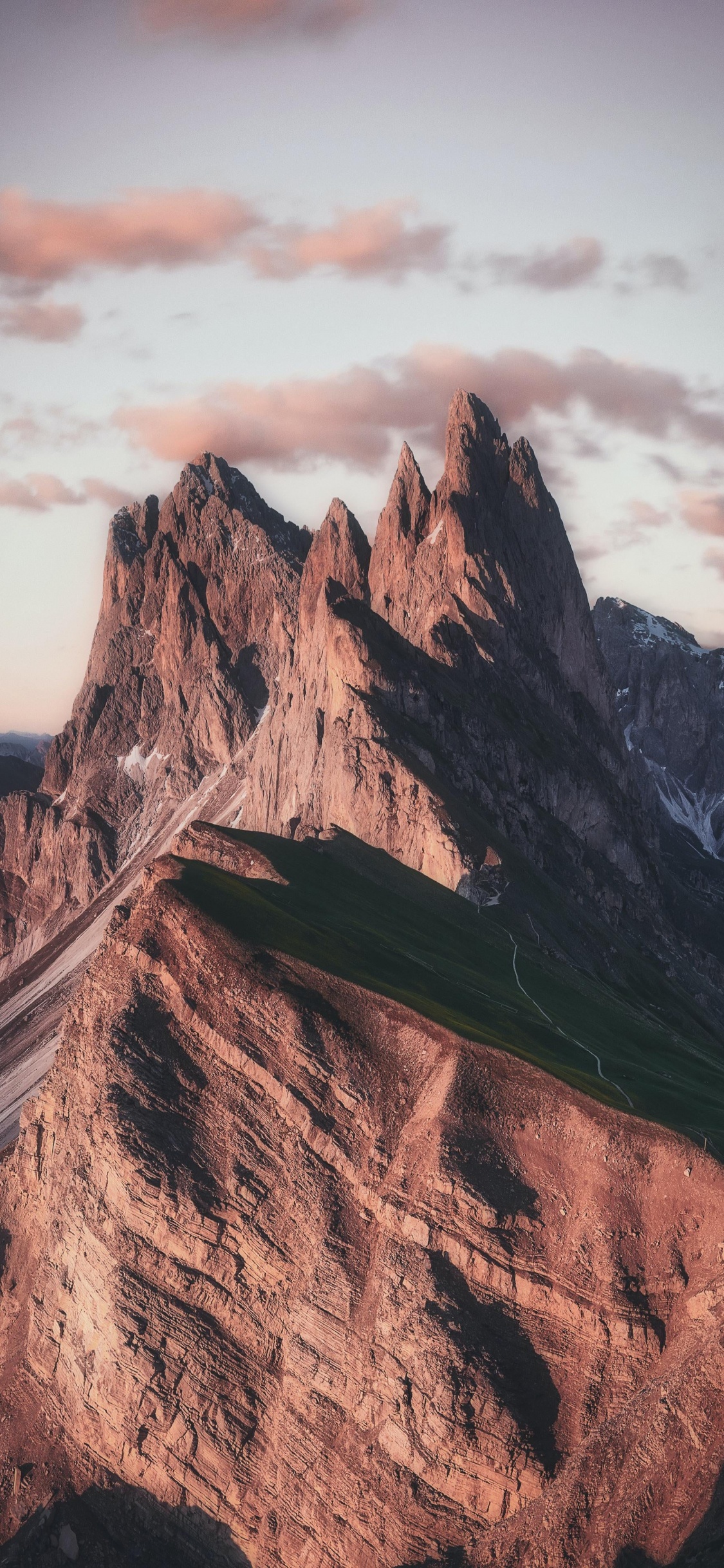 Seceda, Mountain, India, Summit, Nature. Wallpaper in 1125x2436 Resolution