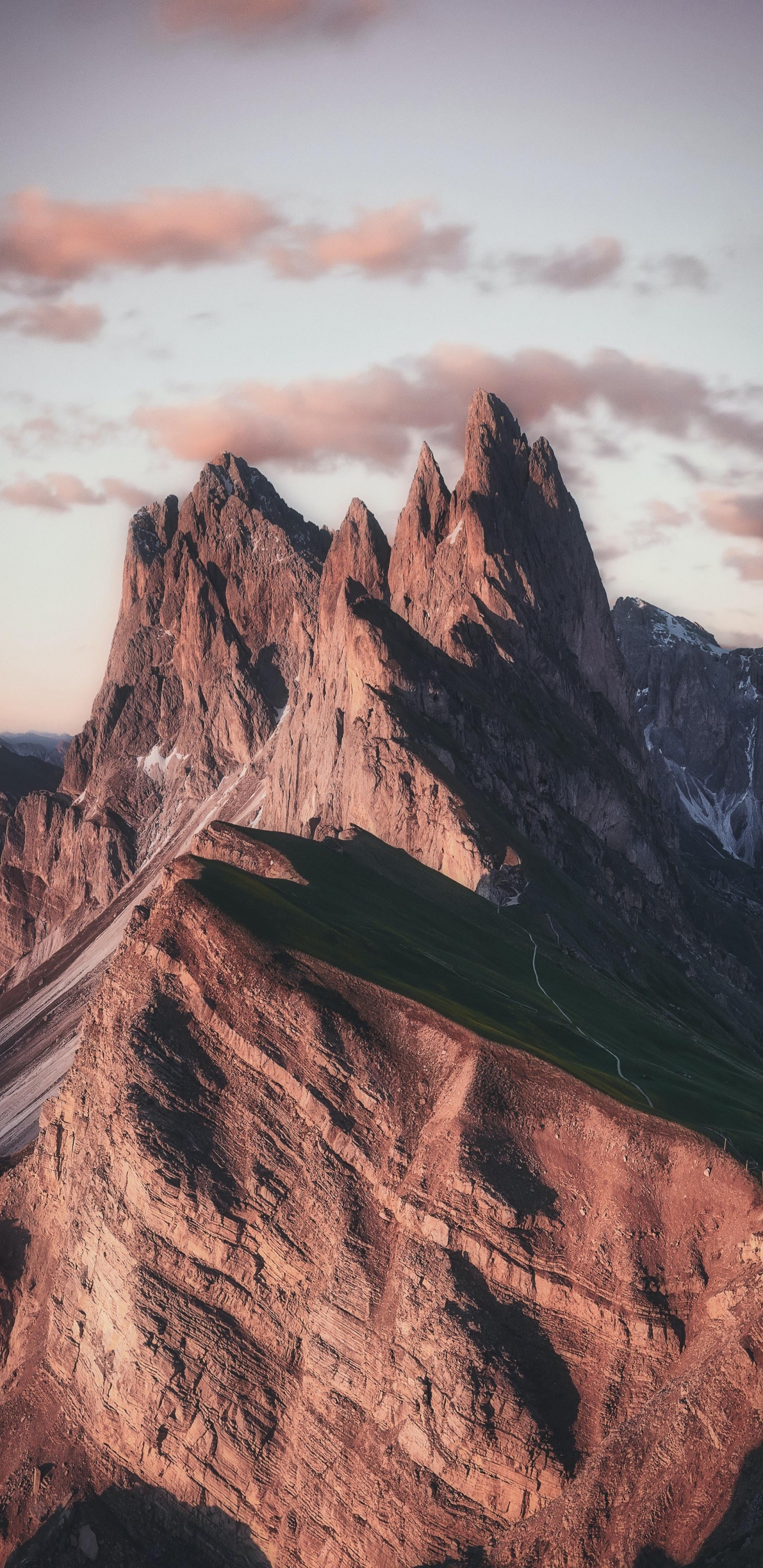 Seceda, Mountain, India, Summit, Nature. Wallpaper in 1440x2960 Resolution