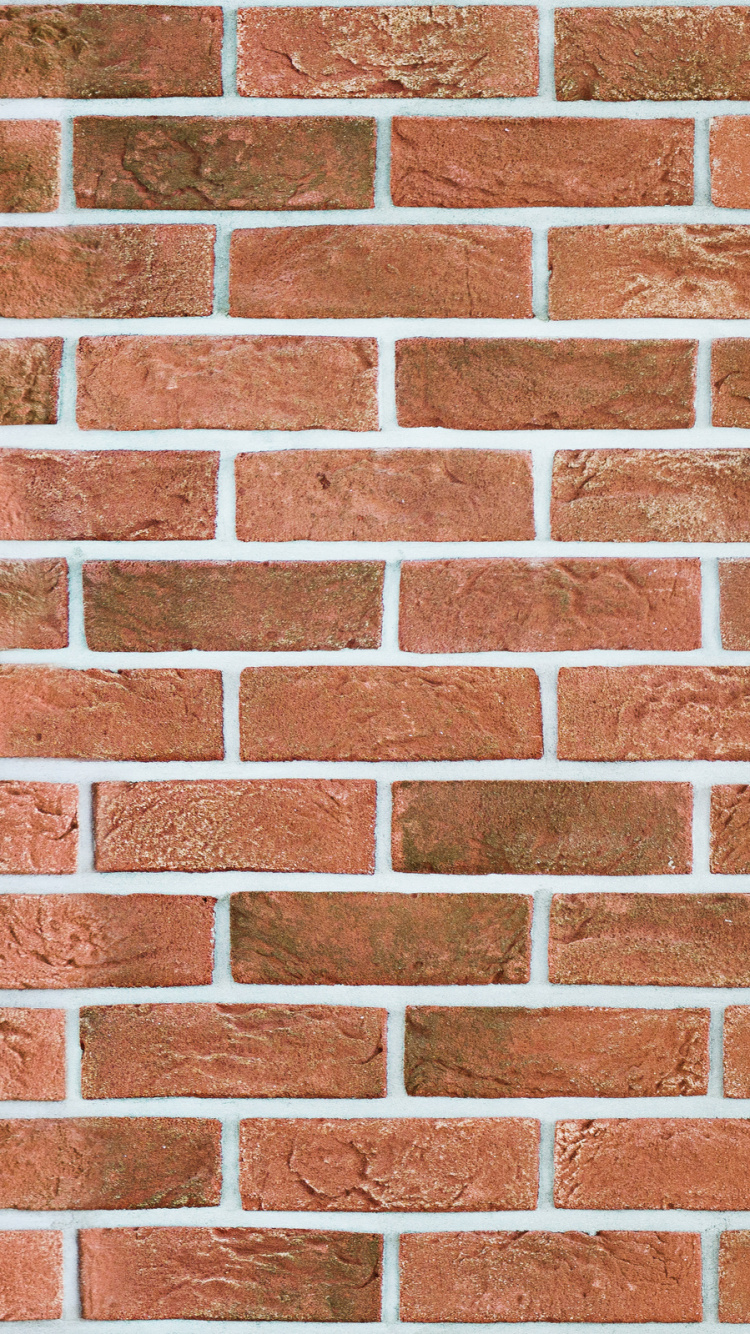 Brown and White Brick Wall. Wallpaper in 750x1334 Resolution