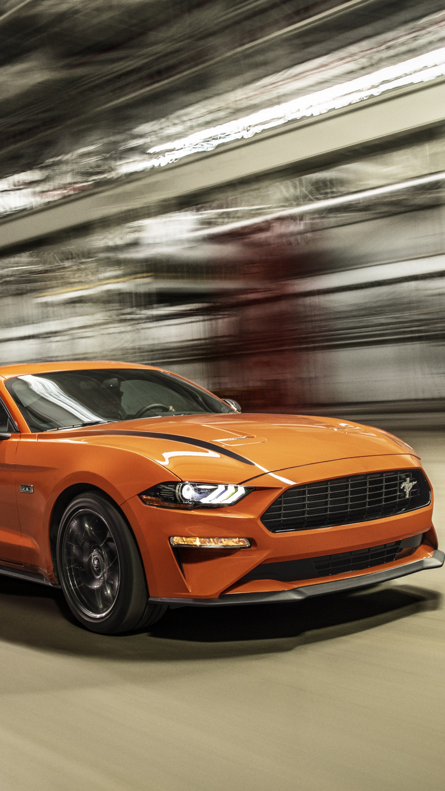 Bmw m 3 Naranja en la Carretera. Wallpaper in 1440x2560 Resolution