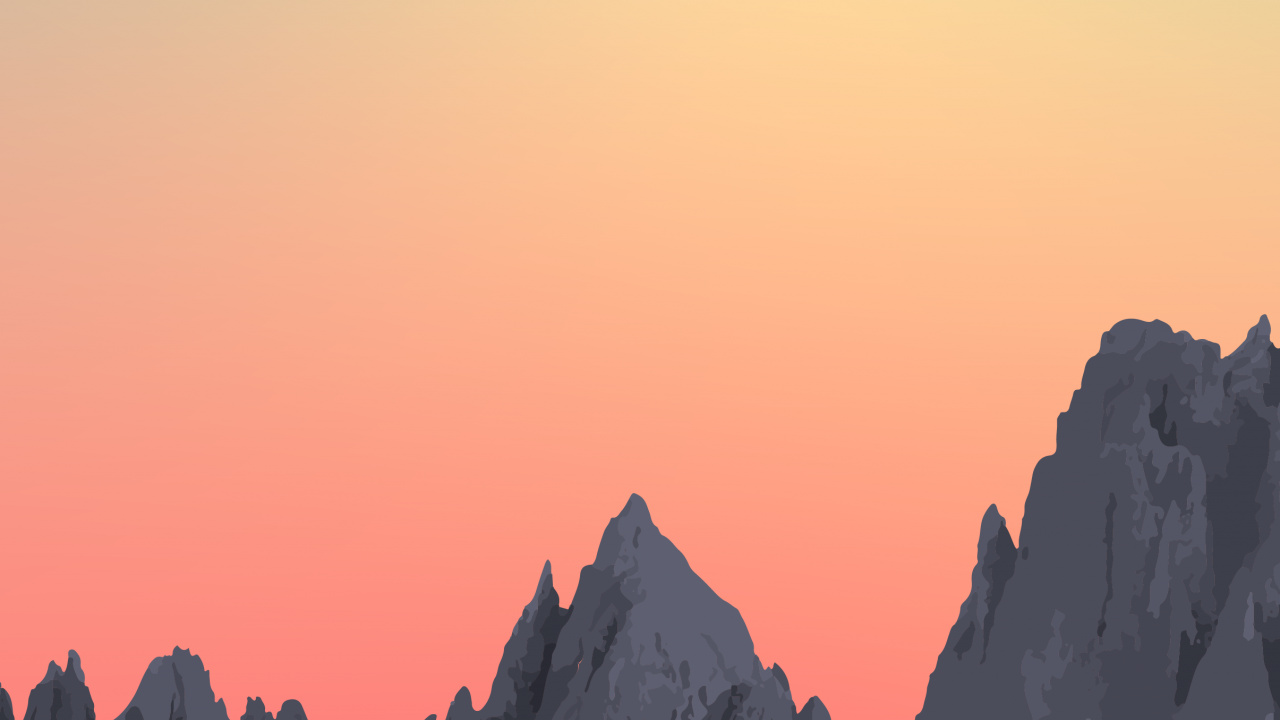 Ambiente, Montaña, Afterglow, Paisaje Natural, Atardecer. Wallpaper in 1280x720 Resolution