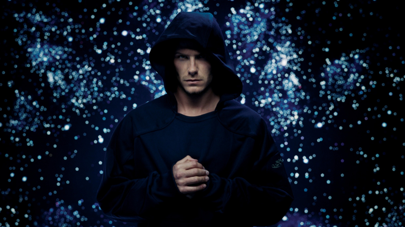 Man in Black Hoodie Standing Under Tree With White Leaves. Wallpaper in 1366x768 Resolution