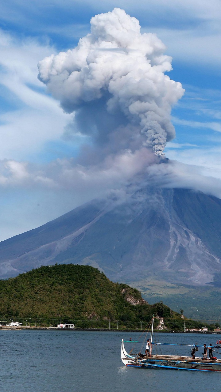 成层, 火山的地貌, 屏蔽火山, 死火山, 高地 壁纸 720x1280 允许