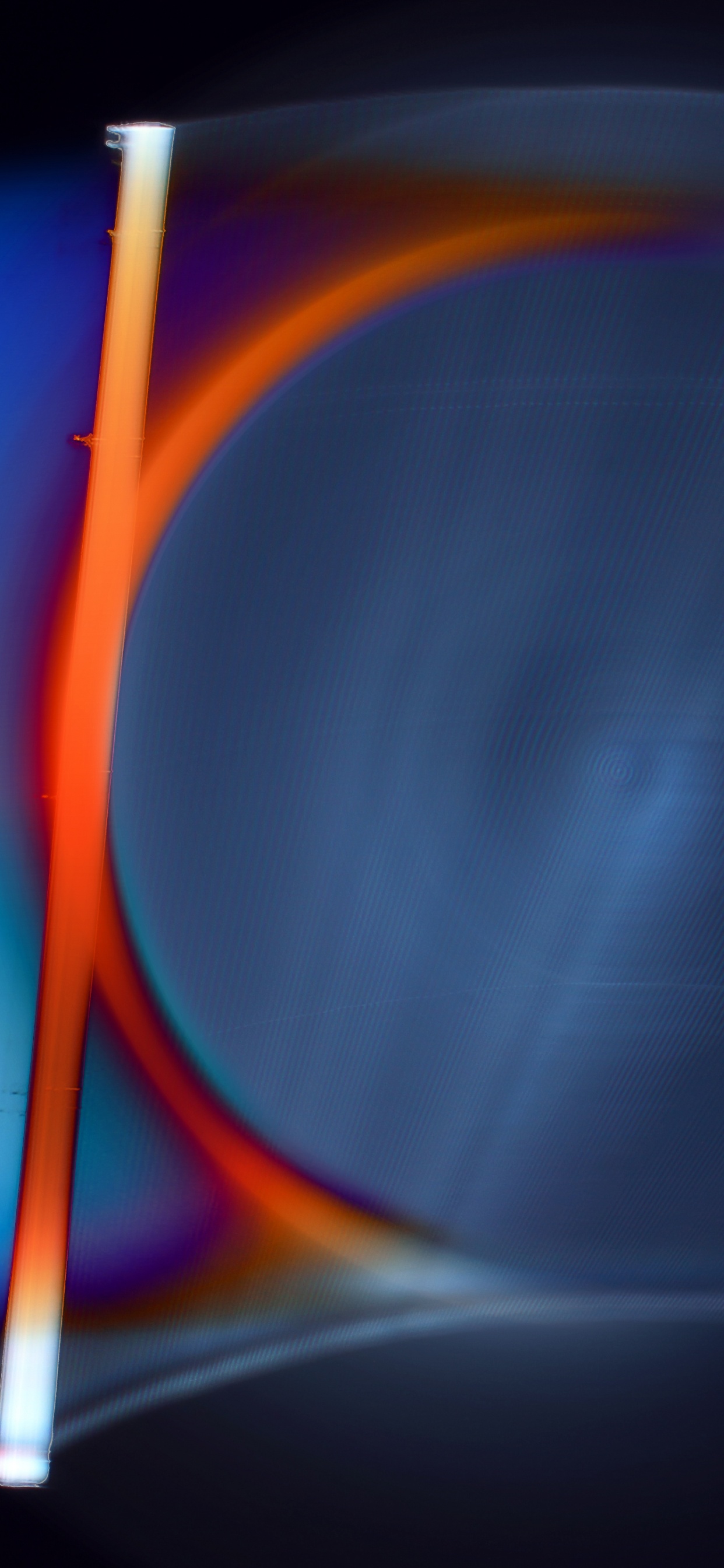 Blue and Orange Light Illustration. Wallpaper in 1242x2688 Resolution