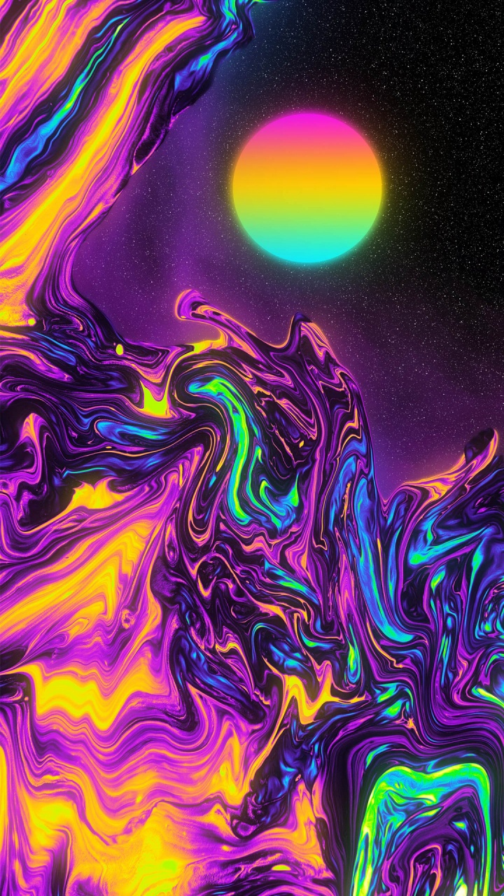 Supremo Abstracto, el Arte Abstracto, Morado, Violeta, Magenta. Wallpaper in 720x1280 Resolution