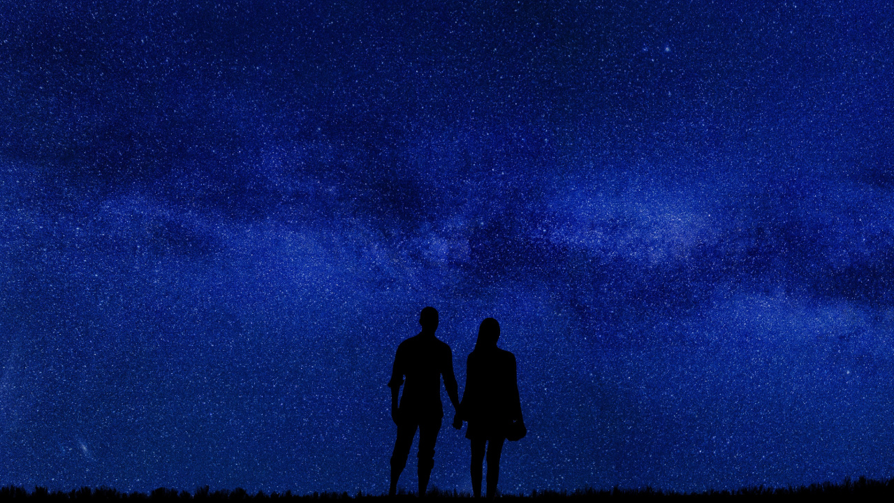 Universe, Night, Blue, Nature, Atmosphere. Wallpaper in 1280x720 Resolution