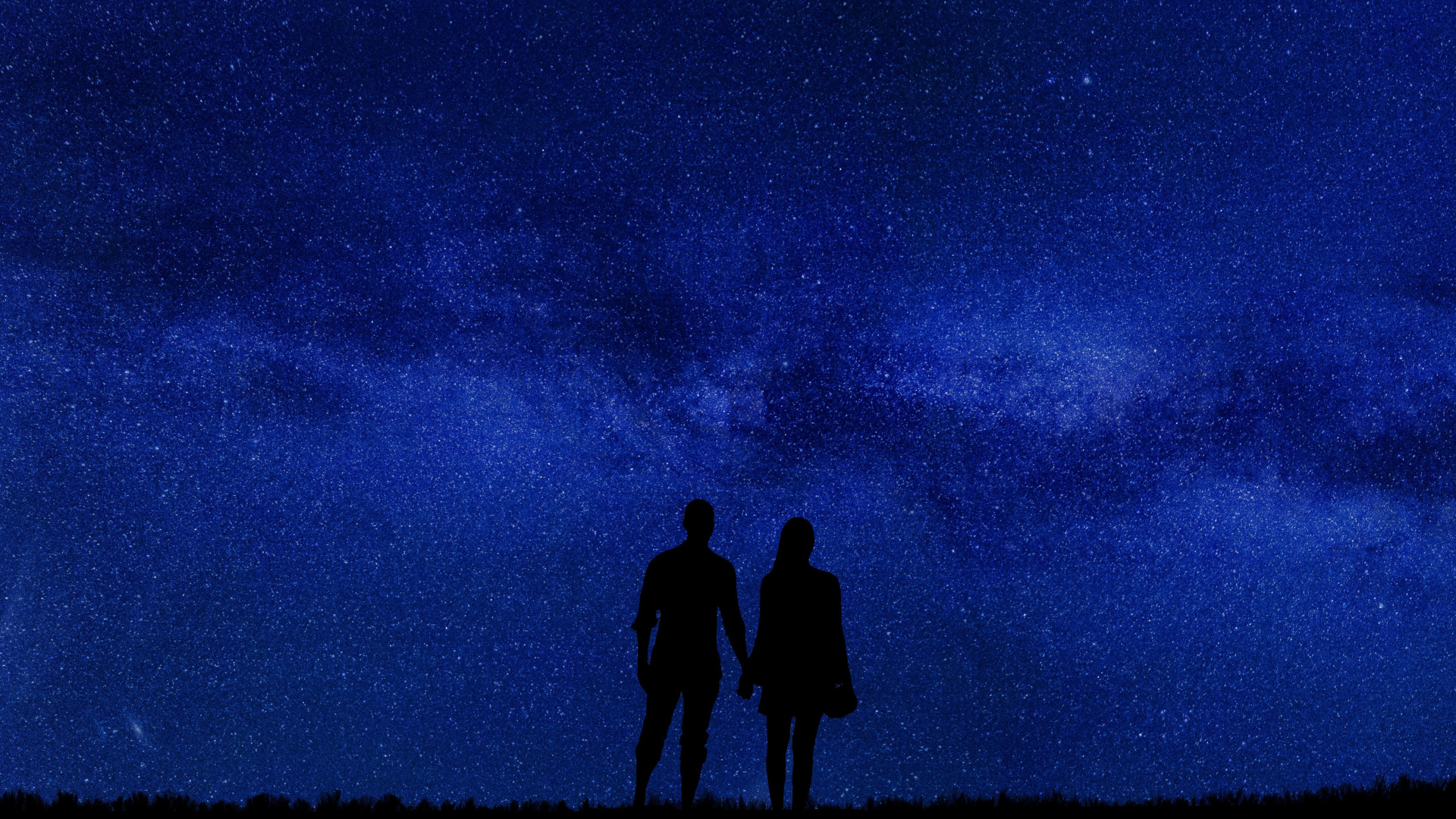 Universum, Nacht, Blau, Natur, Atmosphäre. Wallpaper in 1920x1080 Resolution