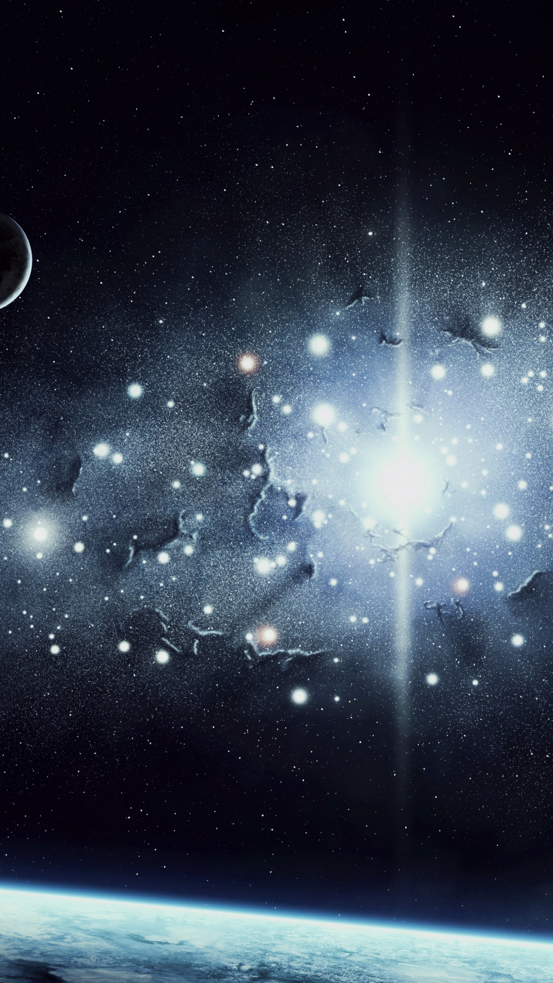 Noche Estrellada Blanca y Azul. Wallpaper in 1080x1920 Resolution