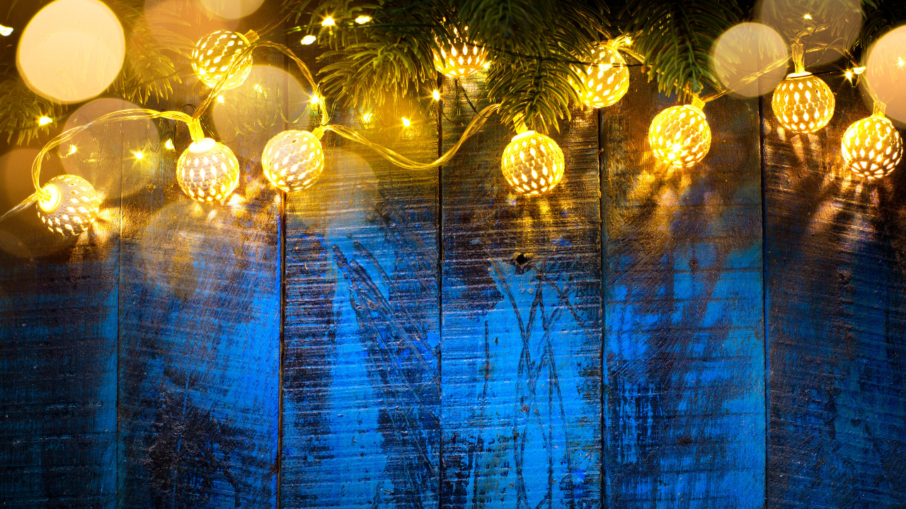 Lighting, Light, Holiday, Reflection, Blue. Wallpaper in 1280x720 Resolution