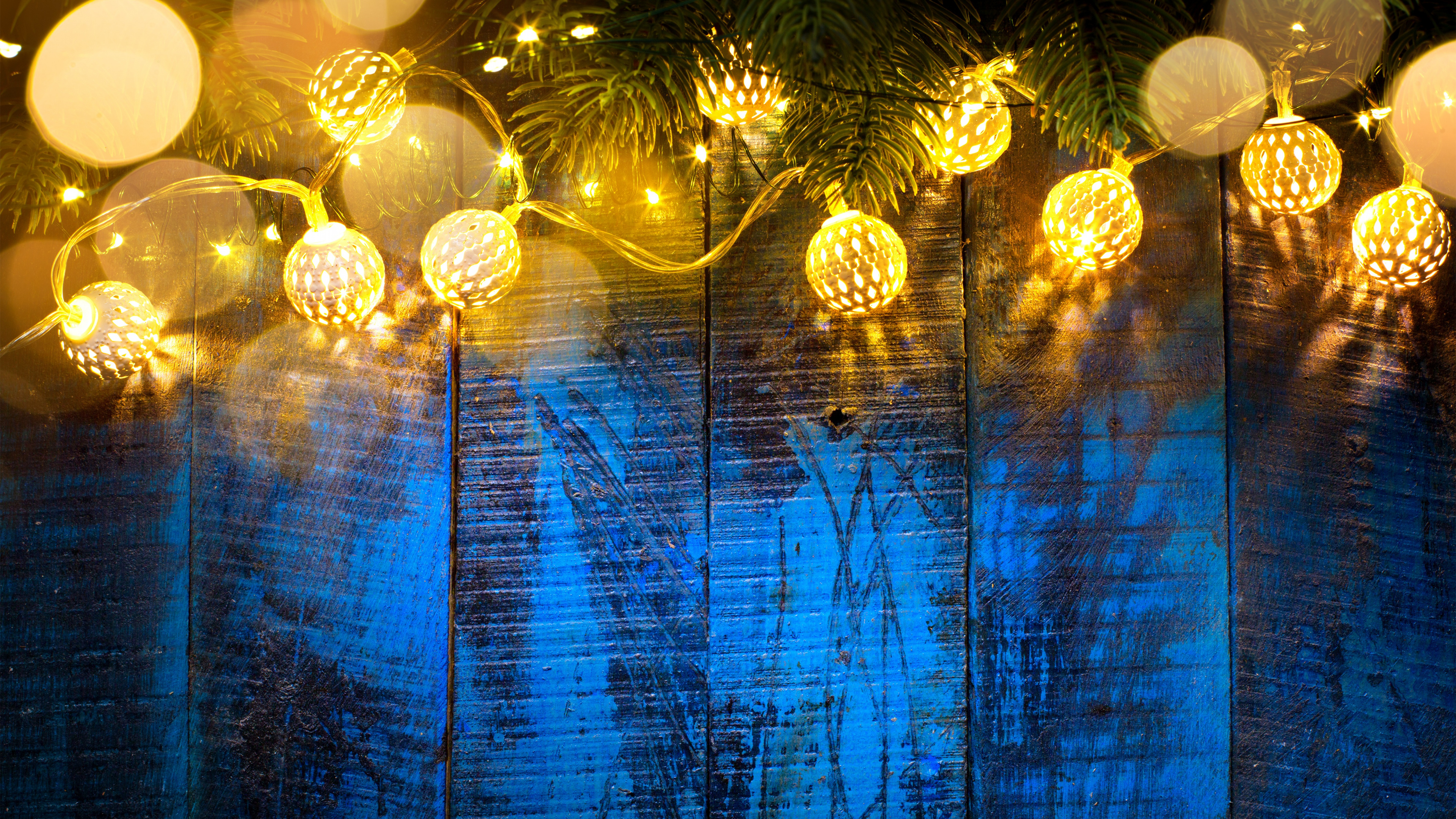 Lighting, Light, Holiday, Reflection, Blue. Wallpaper in 3840x2160 Resolution