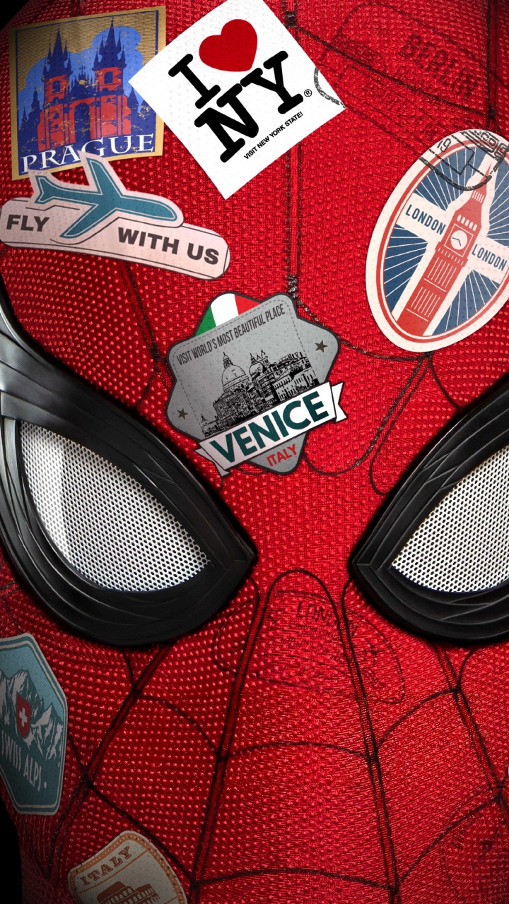 Affiche Spider Man Loin de Chez Soi, Tante Peut, Spider-man, Affiche, Graphisme. Wallpaper in 720x1280 Resolution