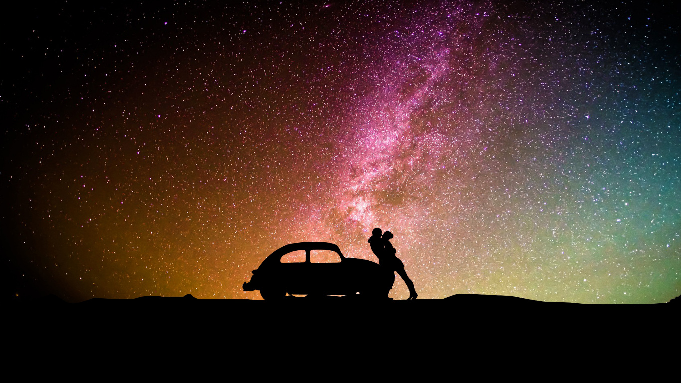 Spotify, Time Will Tell, Night, Astronomical Object, Astronomy. Wallpaper in 1366x768 Resolution