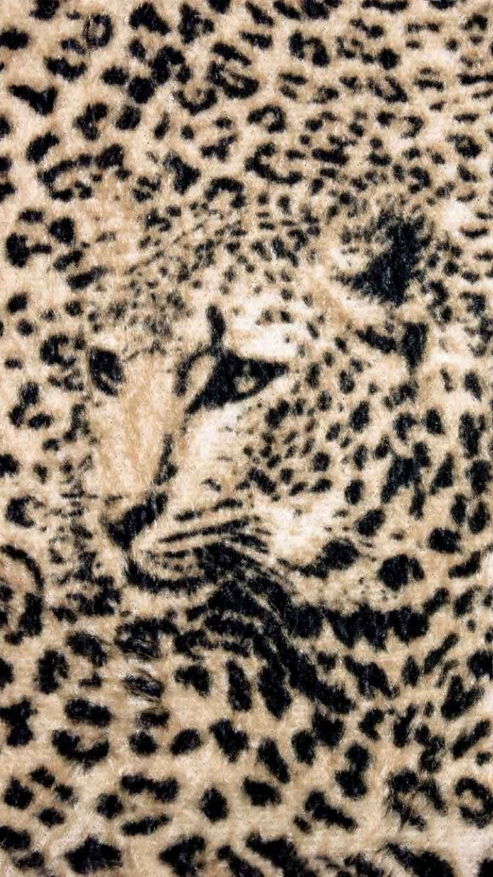 Black and White Leopard Textile. Wallpaper in 720x1280 Resolution