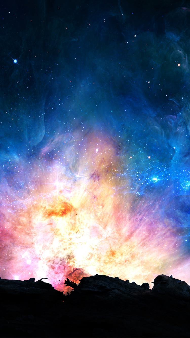 气氛, 空间, 宇宙, 外层空间 壁纸 750x1334 允许