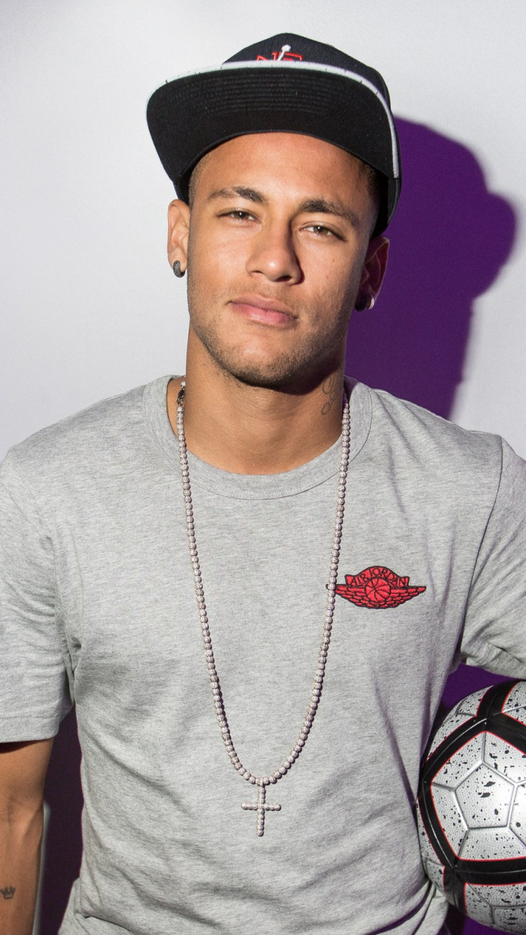 Neymar, el fc Barcelona, Jugador de Fútbol, Cool, Gorro. Wallpaper in 750x1334 Resolution