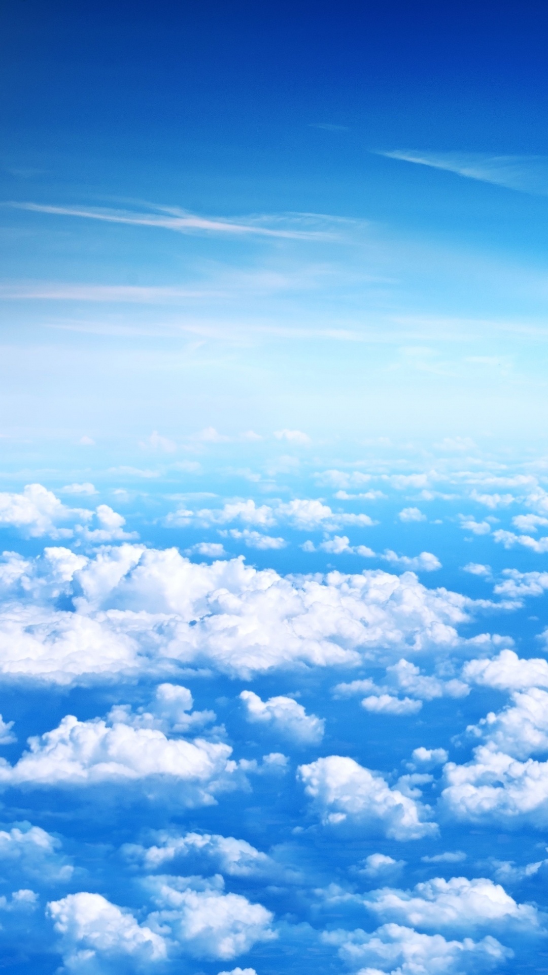 White Clouds and Blue Sky During Daytime. Wallpaper in 1080x1920 Resolution