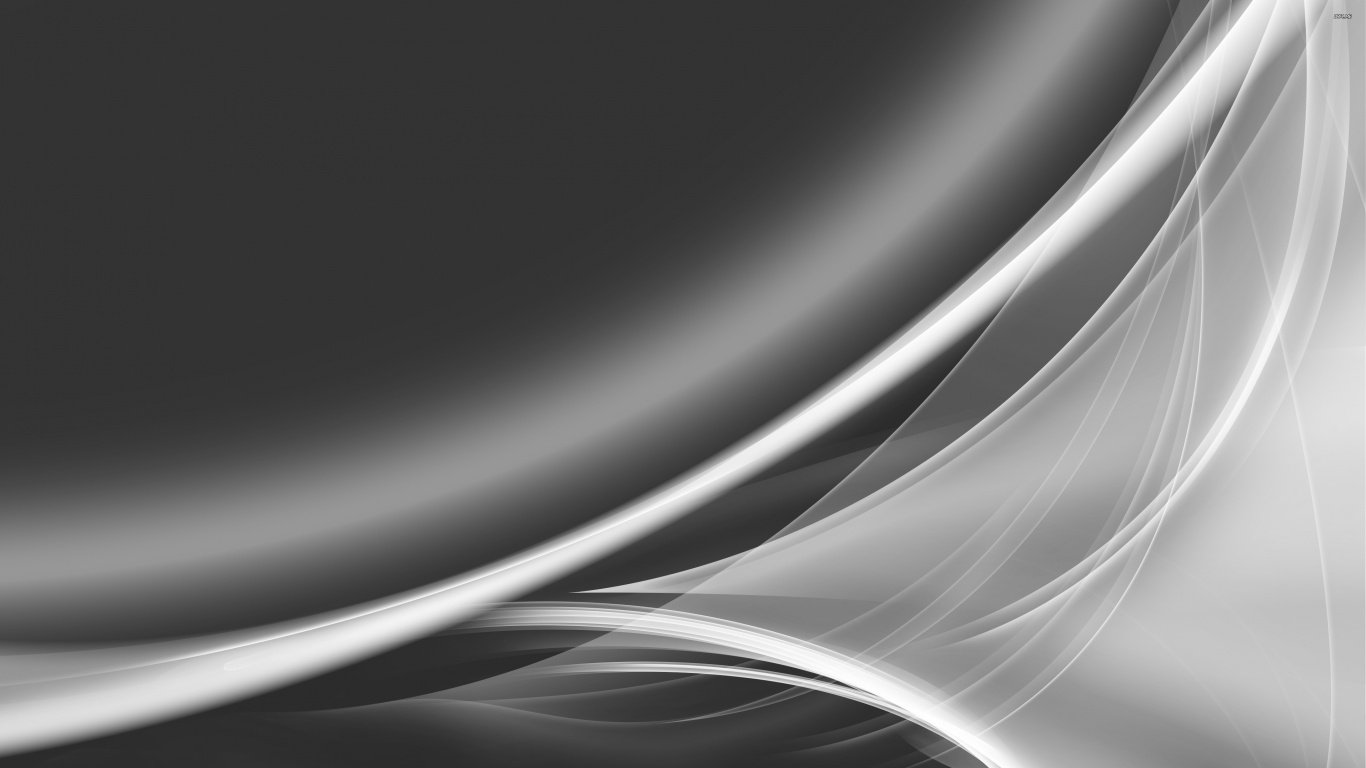 Ligne de Tourbillon Blanche et Noire. Wallpaper in 1366x768 Resolution