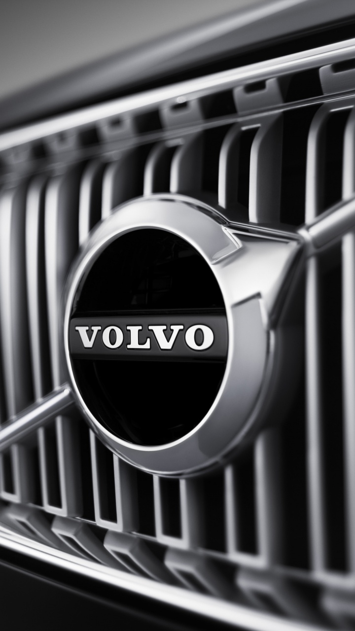 ab Volvo, Coches Volvo, Parrilla, en Blanco y Negro, Volvo. Wallpaper in 720x1280 Resolution