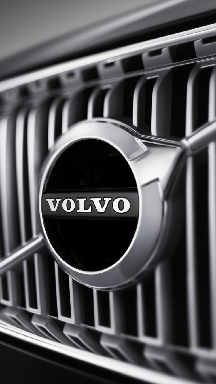 ab Volvo, Coches Volvo, Parrilla, en Blanco y Negro, Volvo. Wallpaper in 750x1334 Resolution