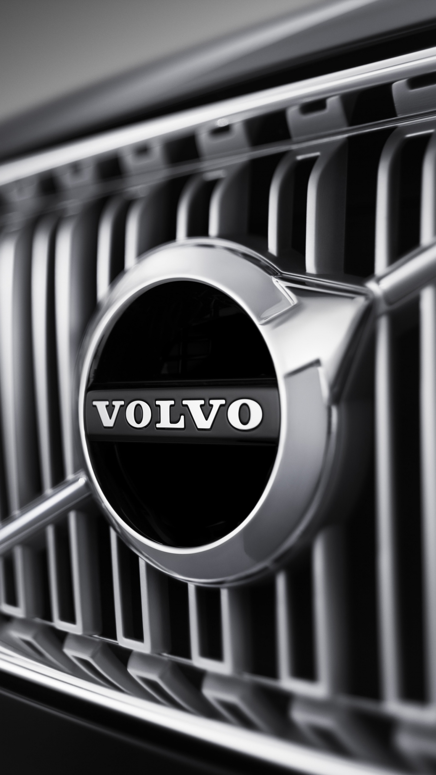 ab Volvo, Volvo Cars, Car, Grille, Black and White. Wallpaper in 1440x2560 Resolution