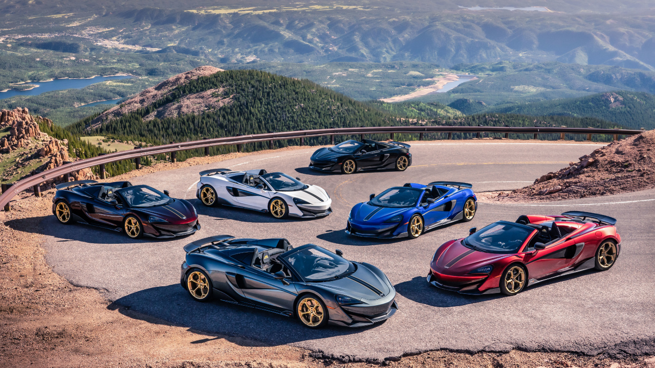 Pico Mclaren 600lt Spider Pikes, 2020 Mclaren 600lt, 2019 Mclaren 600lt, Mclaren, Pikes Peak. Wallpaper in 1280x720 Resolution