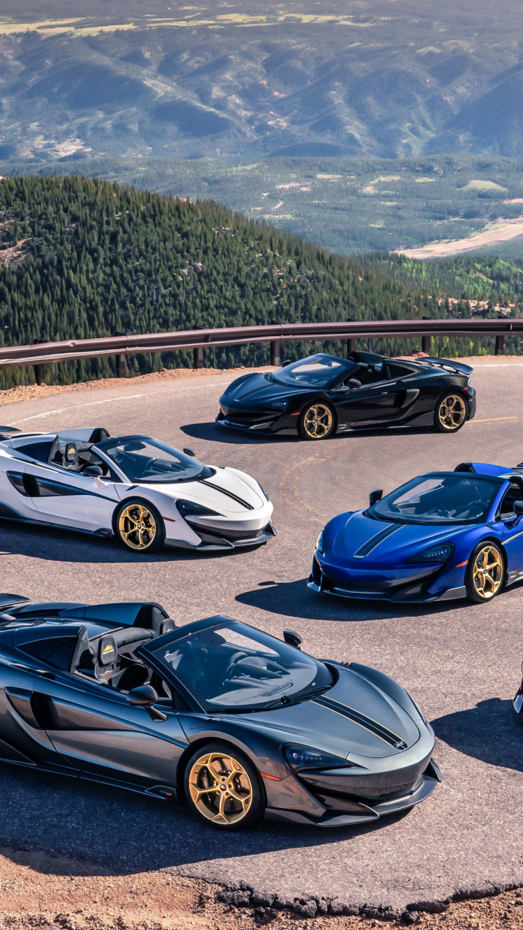 Pico Mclaren 600lt Spider Pikes, 2020 Mclaren 600lt, 2019 Mclaren 600lt, Mclaren, Pikes Peak. Wallpaper in 750x1334 Resolution