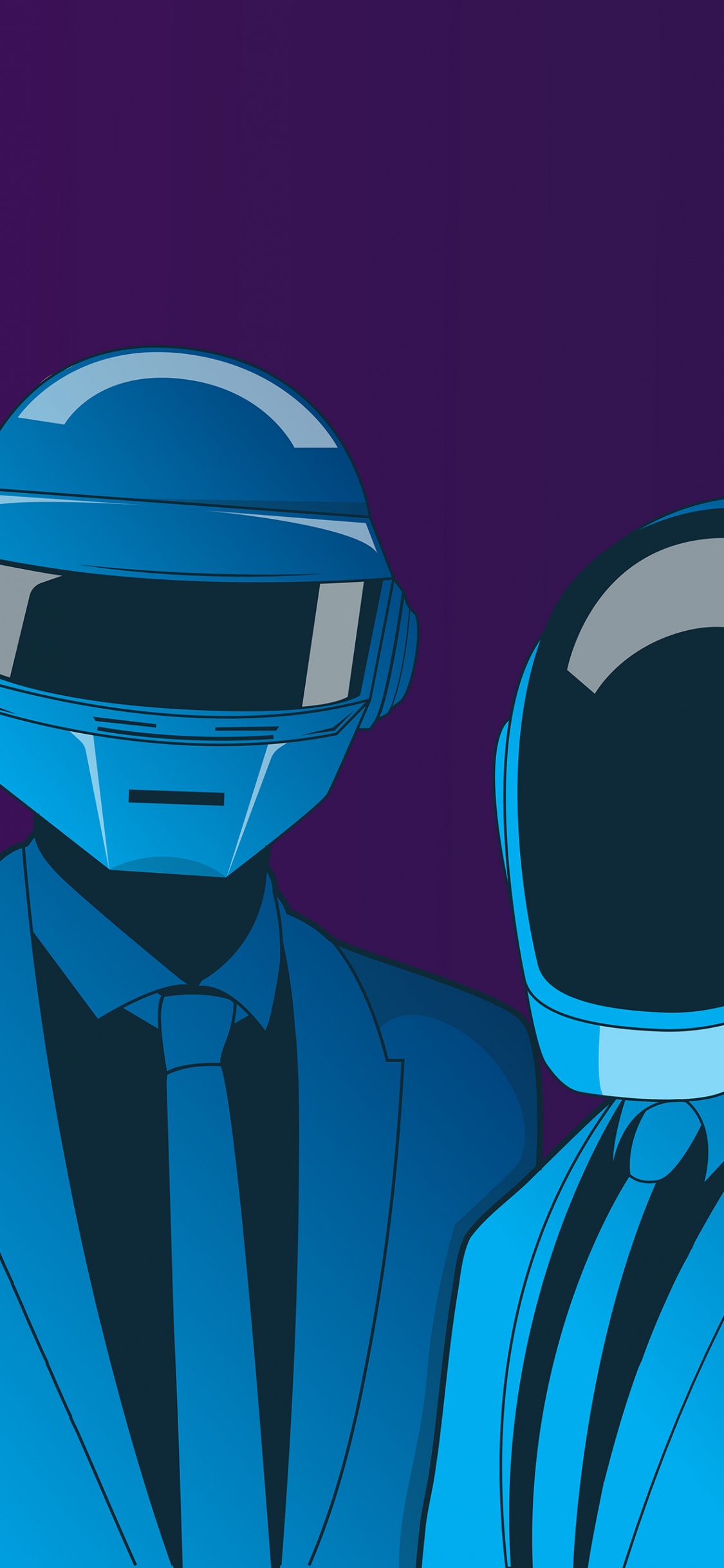 Mann in Blauer Anzugjacke Mit Weißer Schutzbrille. Wallpaper in 1125x2436 Resolution