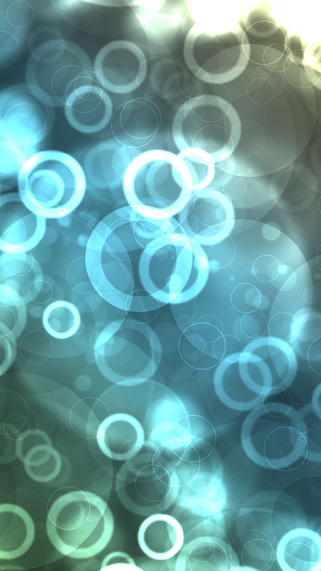 Grünes Und Weißes Licht-Bokeh. Wallpaper in 1080x1920 Resolution