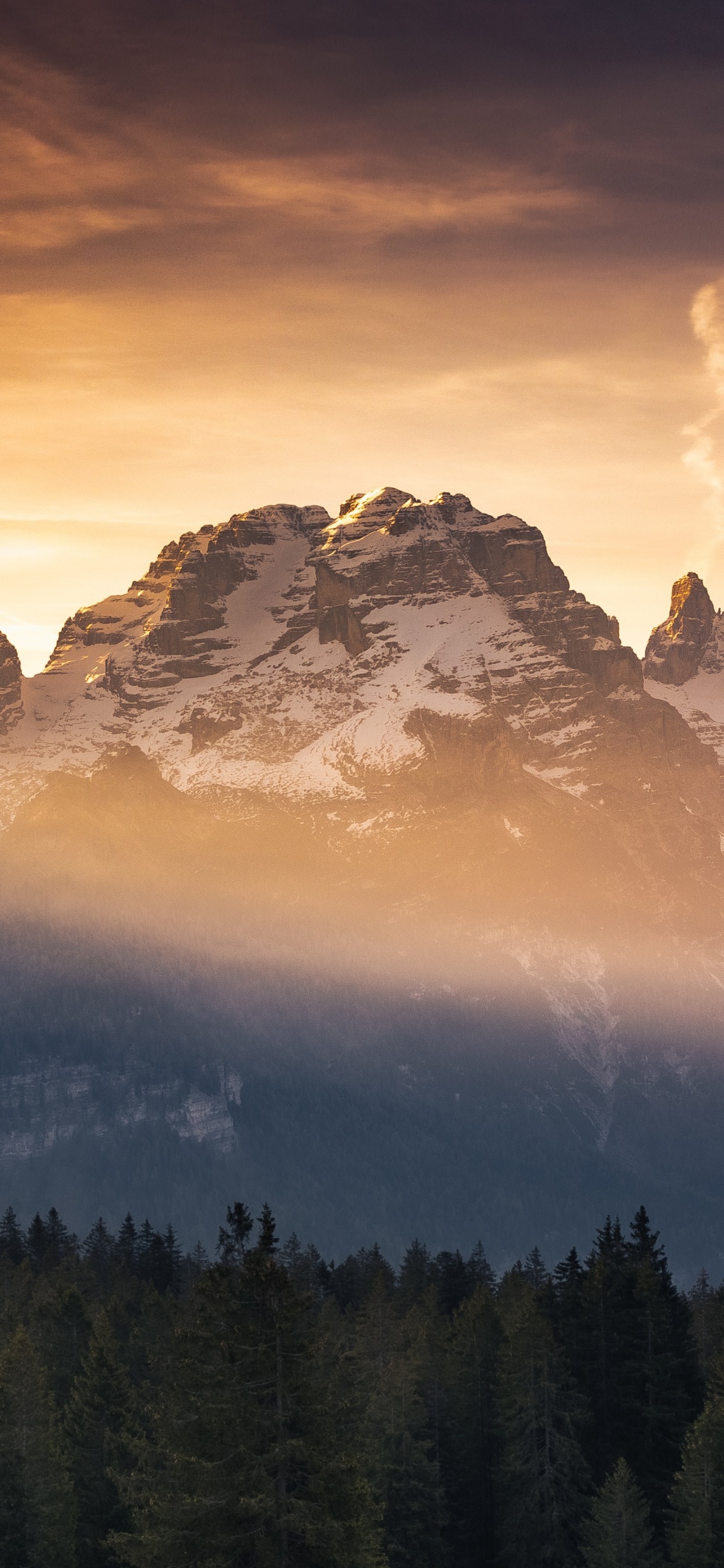 Podcasts, Ambiente, Montaña, Naturaleza, Afterglow. Wallpaper in 1242x2688 Resolution