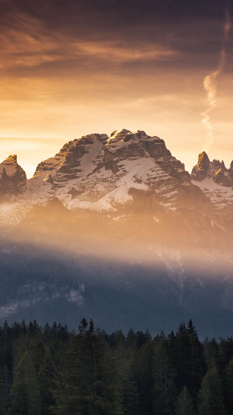 Podcasts, Ambiente, Montaña, Naturaleza, Afterglow. Wallpaper in 750x1334 Resolution