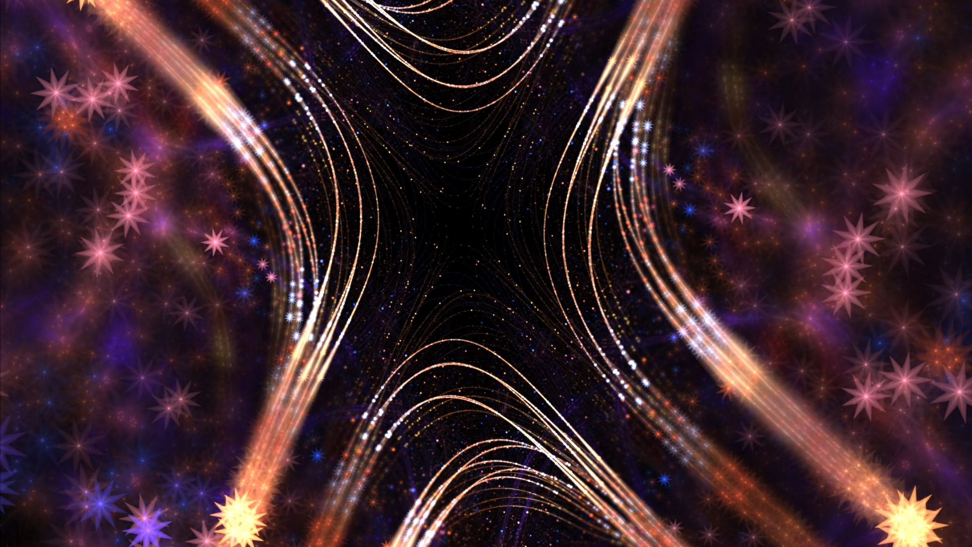 Luces Púrpuras y Azules en un Cielo Azul. Wallpaper in 1920x1080 Resolution