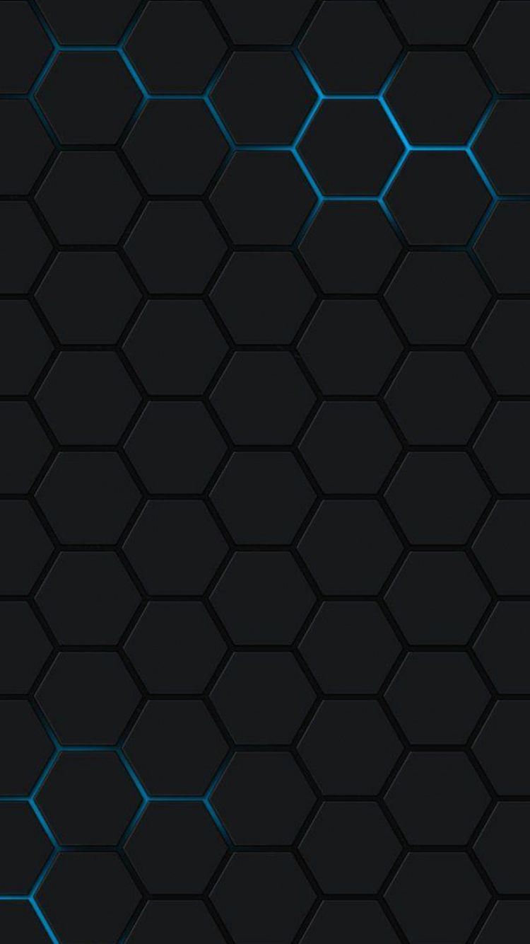 圆圈, 对称, 黑色的 壁纸 750x1334 允许