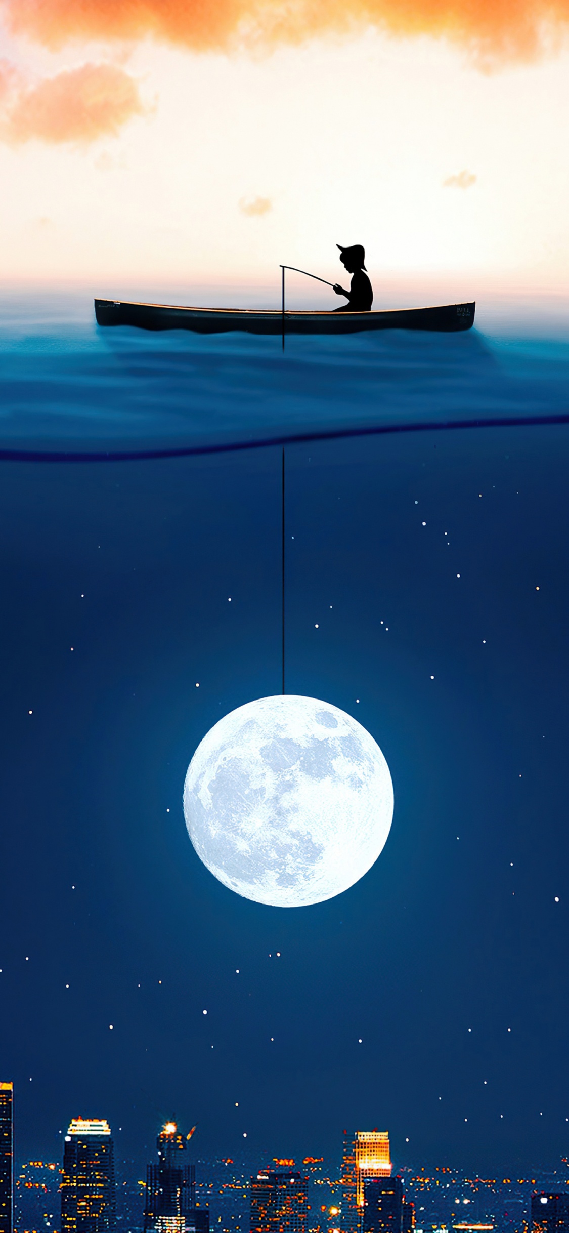 Cloud, Atmosphäre, Tageszeit, Boot, Licht. Wallpaper in 1125x2436 Resolution