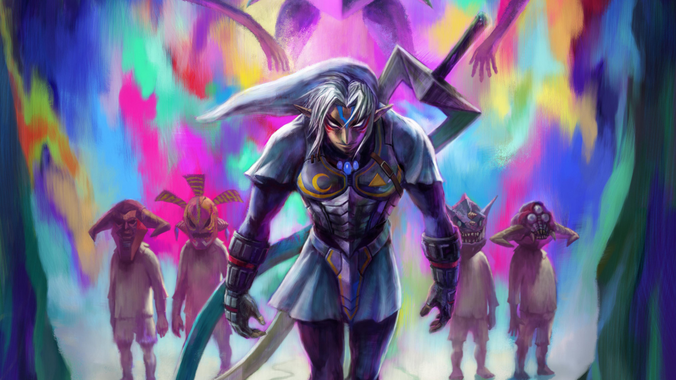 Morado, Ilustración, Demonio, Arte, Criatura Sobrenatural. Wallpaper in 1366x768 Resolution