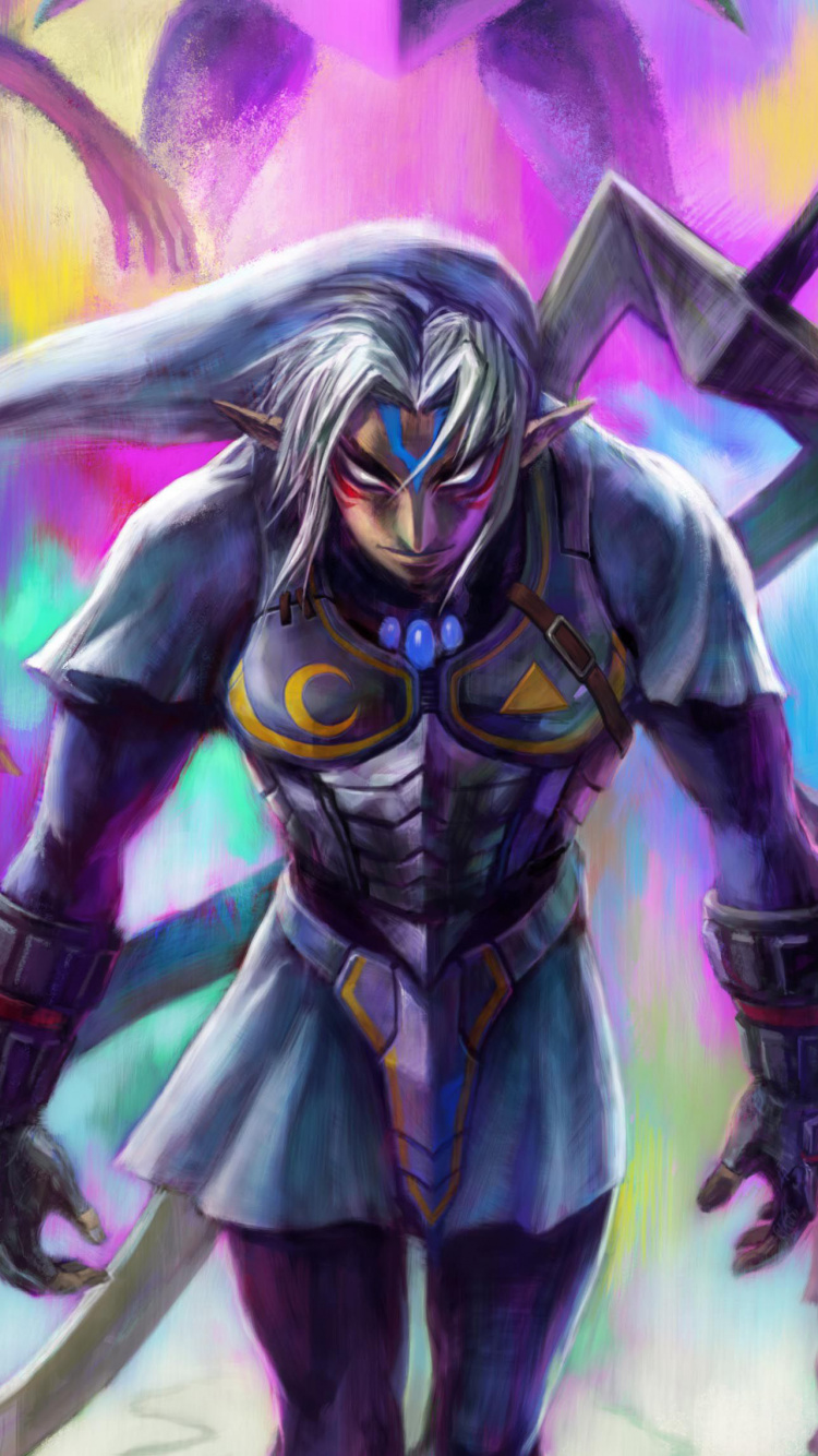 Purple, Illustration, Demon, Art, Supernatural Creature. Wallpaper in 750x1334 Resolution