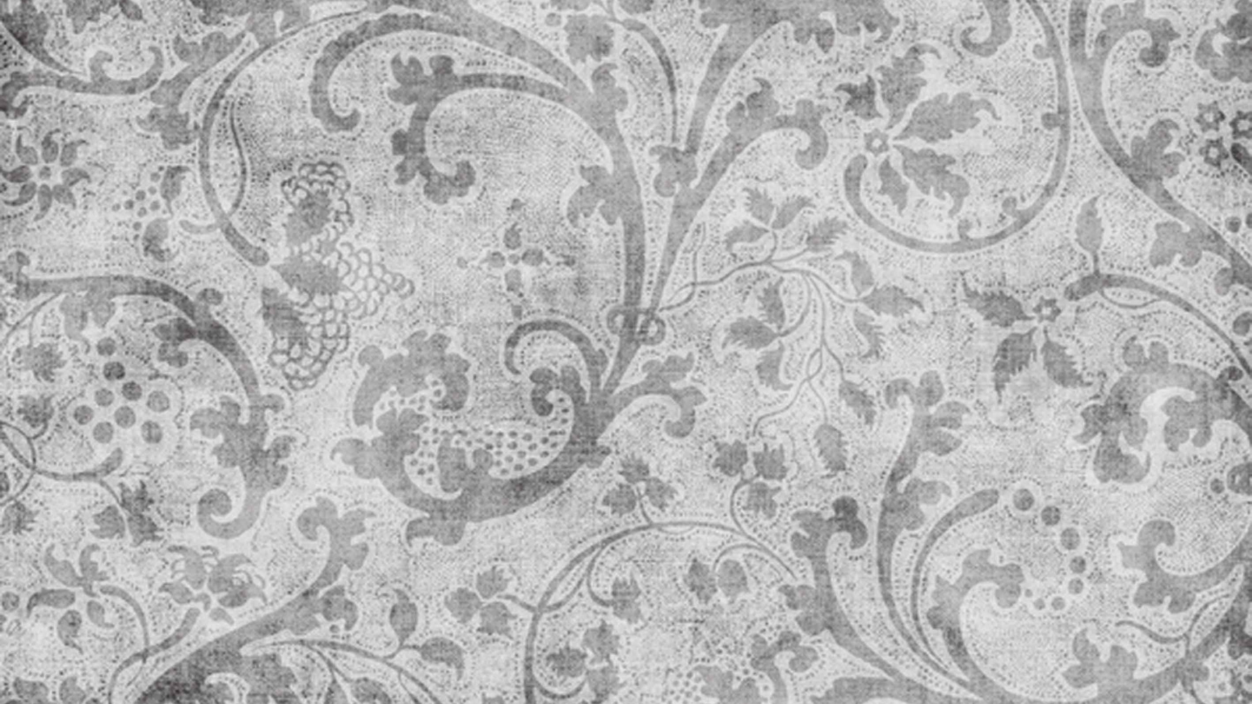 Textile Floral Noir et Blanc. Wallpaper in 2560x1440 Resolution